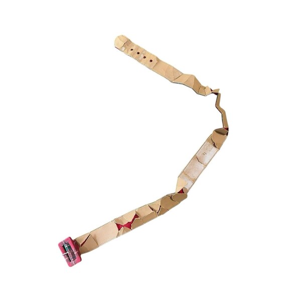 VTG 1950's Kerrybrooke Thin Red Green Flannel Coat Jacket with Belt USA Made - Picture 4 of 7